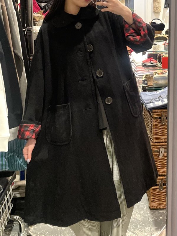 画像6: ウールナイロンツイル縮絨(BK)