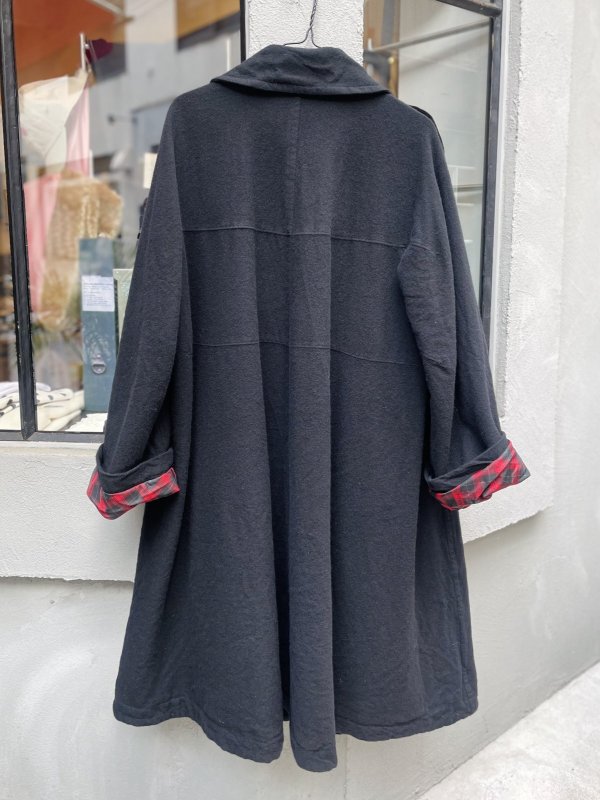 画像4: ウールナイロンツイル縮絨(BK)