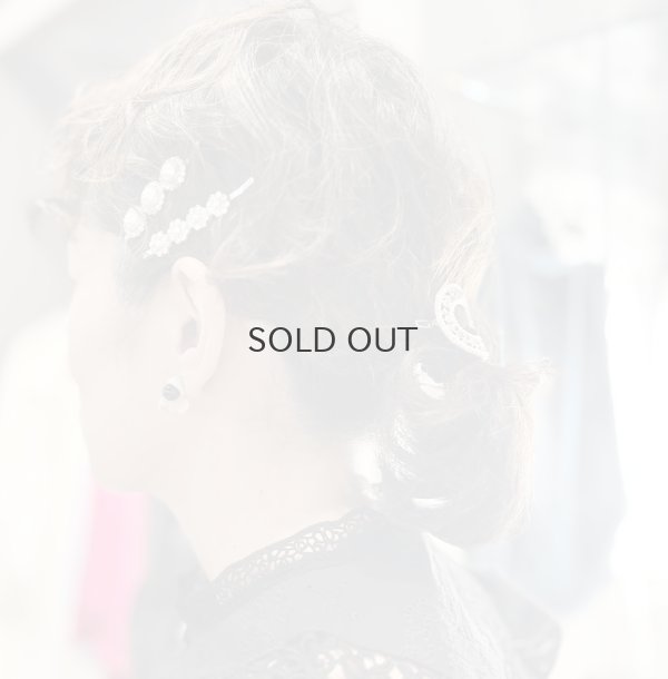 画像19: pearl×crystal hair pin (30739)