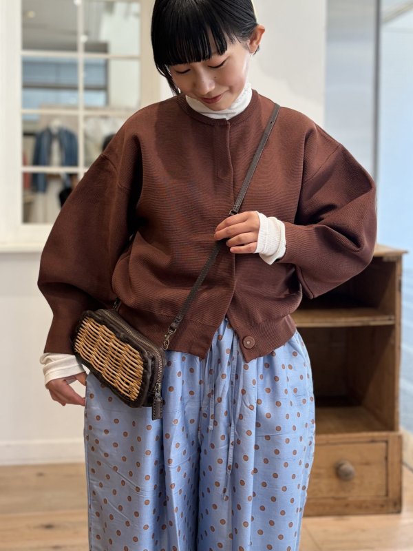 画像15: Khadi Silk Polka dots Print Tuck Pants (DBL)