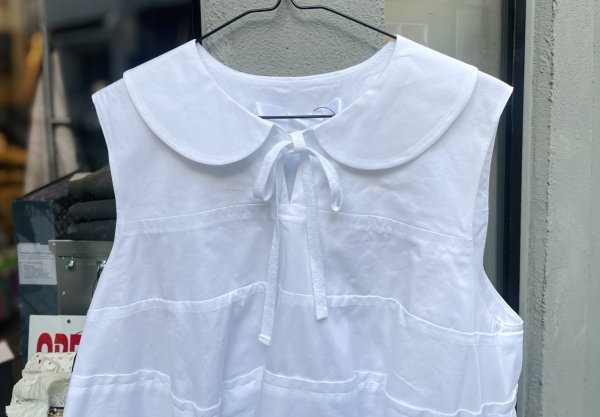 画像2: 綿ブロードカットデザインブラウス (WH)