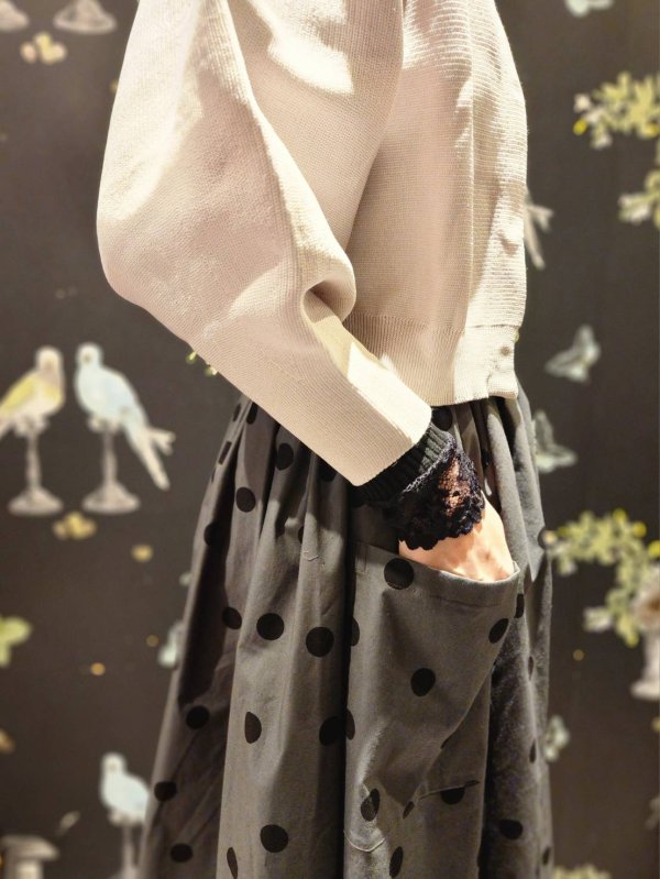 画像21: 3 ET DEMI original dot skirt