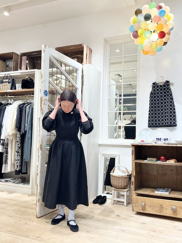 画像28: 別注!! AMOSSAミラノリブ フレアワンピース（NV:17）