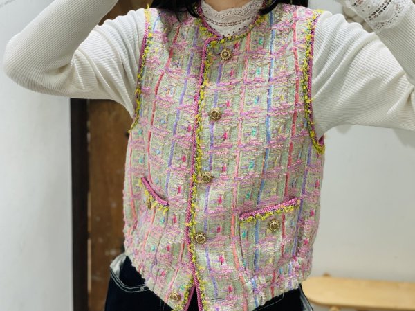 画像13: 別注!! Tweed vest (GR)