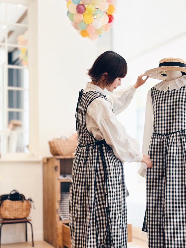 画像23: 大森伃佑子×3 ET DEMI エプロンワンピース (BK)