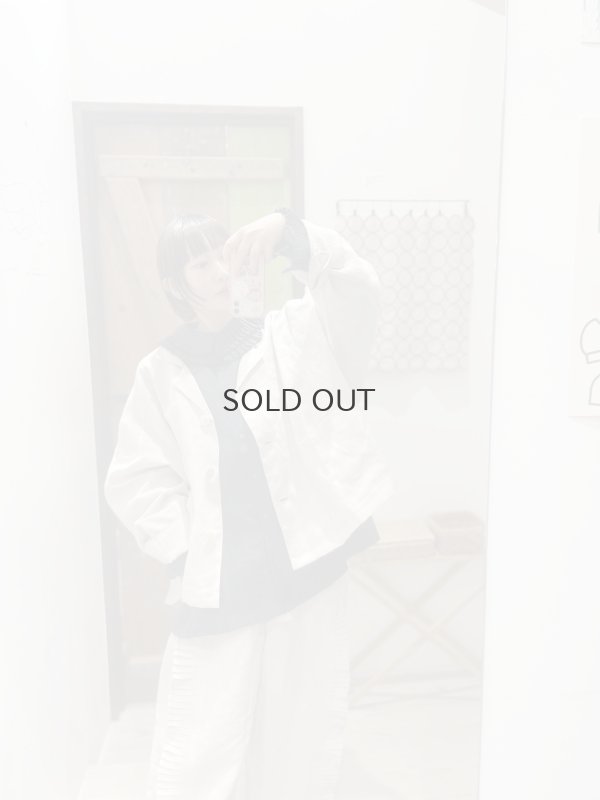 画像16: Khadi Linen Tuck Collar Blouse (CH)