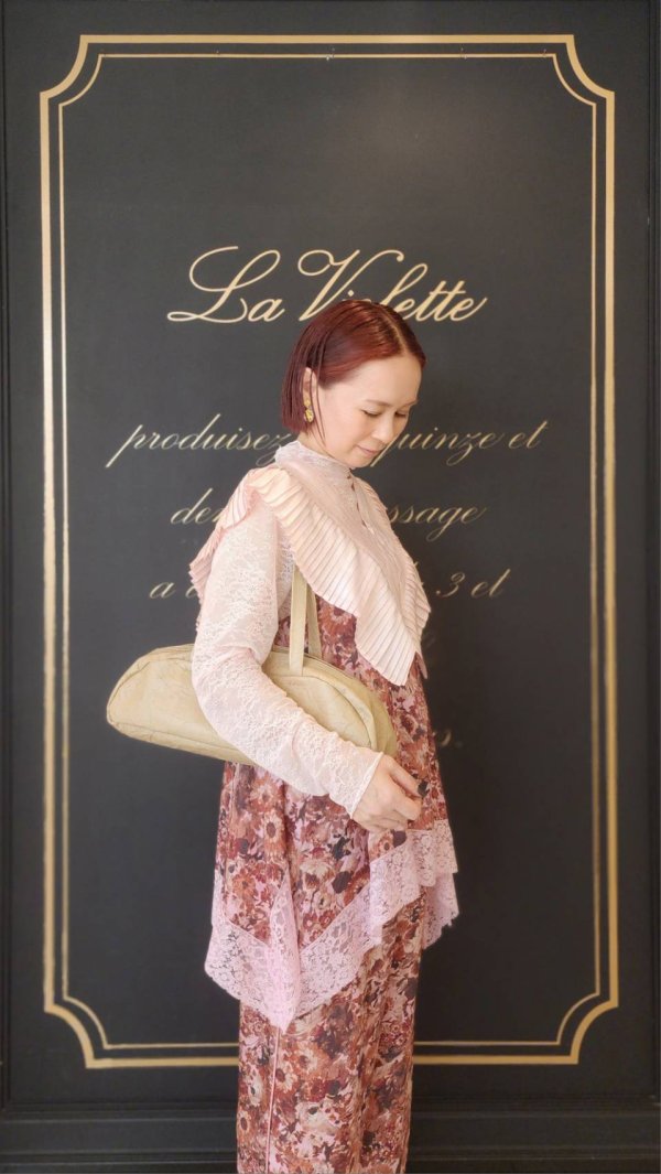 画像12: stretch lace top (PK)