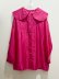 画像1: [30] Khadi Silk Round Collar Over Blouse  (1)