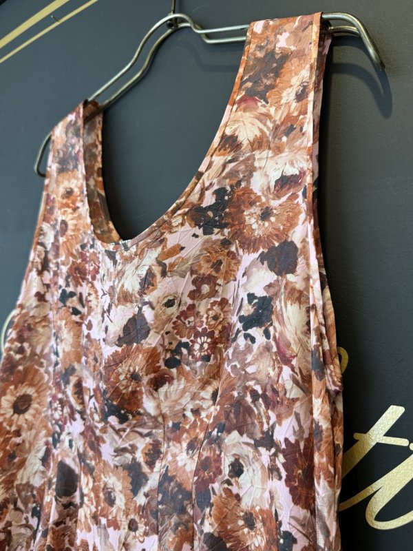 画像3: blossom garden cupro print top (BR)