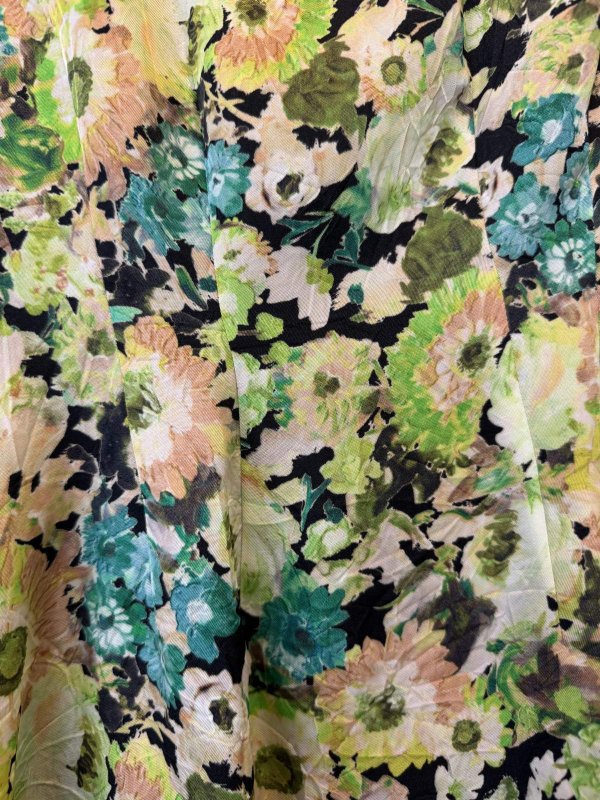 画像7: blossom garden cupro print top (GR)