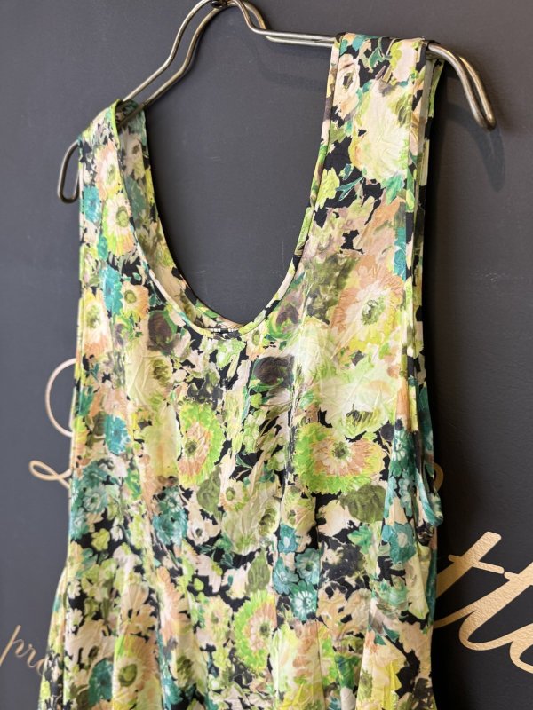 画像3: blossom garden cupro print top (GR)
