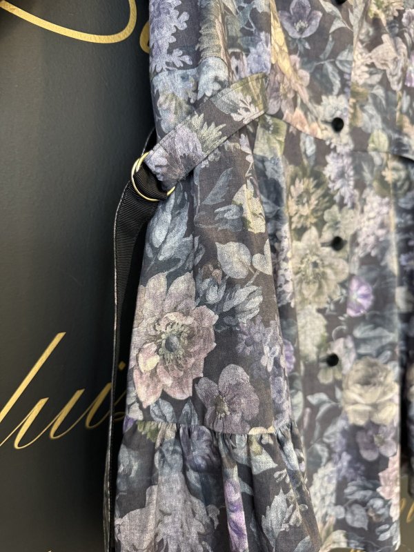 画像5: forest flower cotton print blouse (BR)