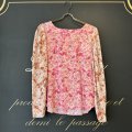 poetic blossom cupro print top (BR)