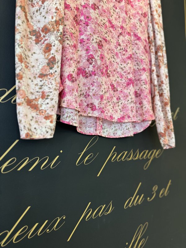 画像5: poetic blossom cupro print top (BR)