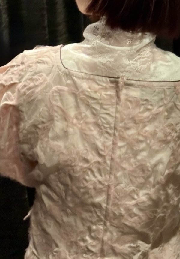 画像10: flower tulle embroidery top (BG)