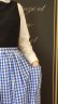 画像8: 3 ET DEMI original gingham check skirt (BL) (8)