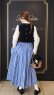画像10: 3 ET DEMI original gingham check skirt (BL) (10)