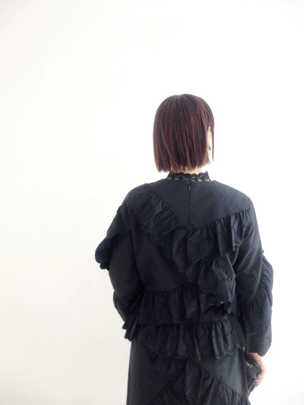 画像13: SALE!! RWDelicia Capsleeve Regular T-neck Top 100956 (BK)