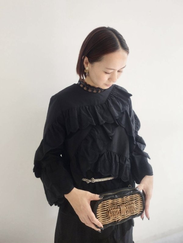 画像11: SALE!! RWDelicia Capsleeve Regular T-neck Top 100956 (BK)