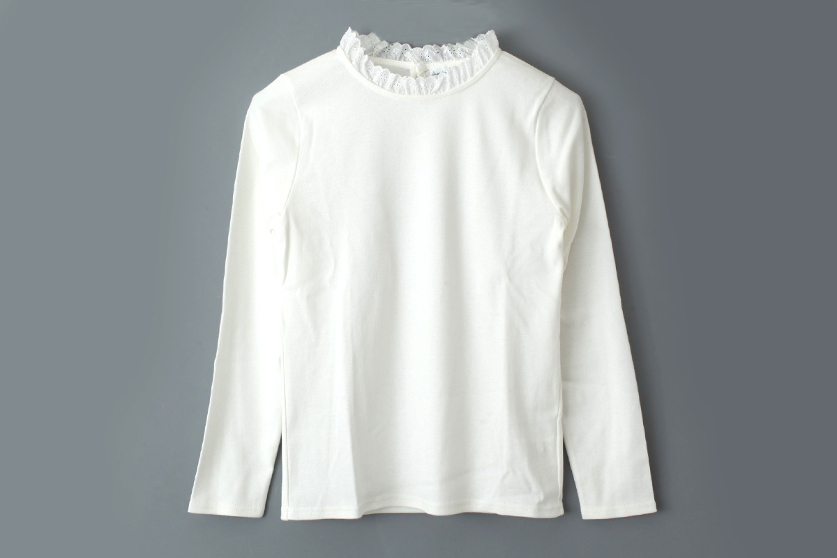 Chambre De Charme 30 フライス衿フリルカットソー
