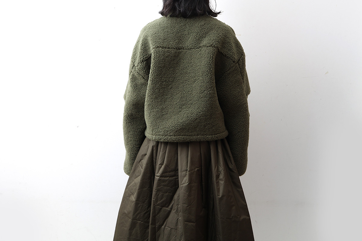 CHILD WOMAN エコペル リサイクルボア ショートブルゾン