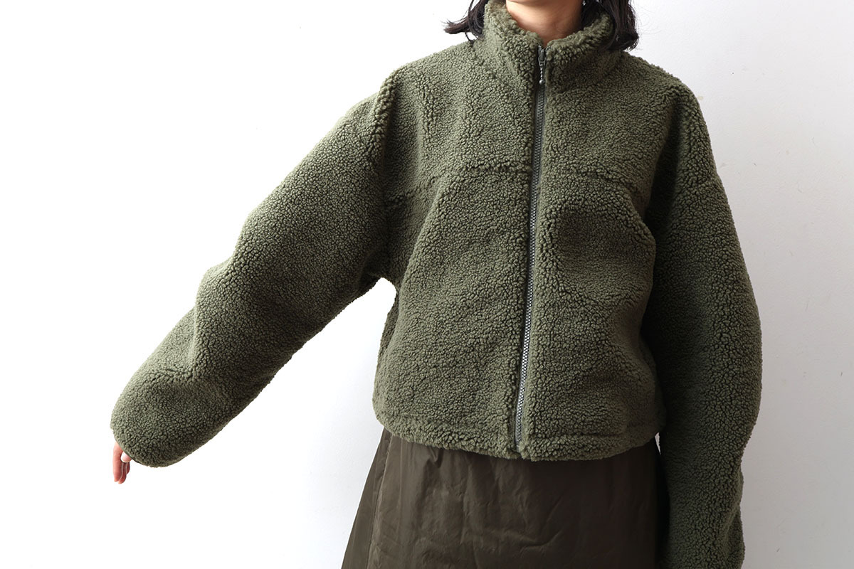 CHILD WOMAN エコペル リサイクルボア ショートブルゾン