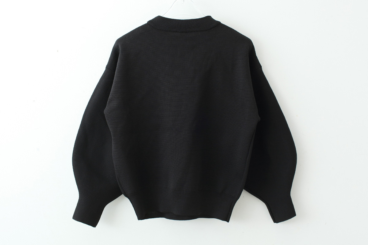 Dot and Stripes CHILD WOMAN 別注!! AMOSSAミラノリブ BIGパフスリーブカーディガン