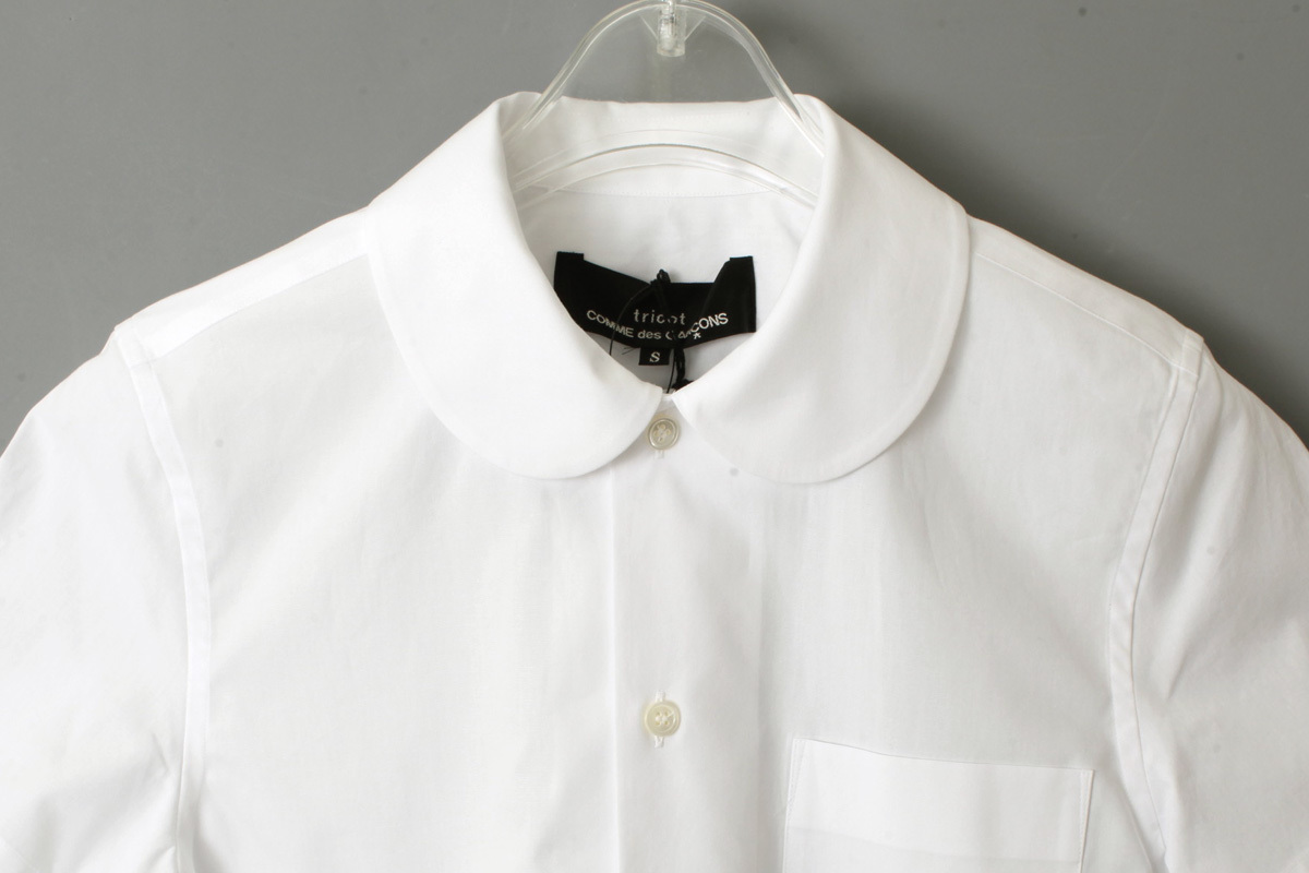 Tricot Comme Des Garcons トリココムデギャルソン 丸襟半袖ブラウス