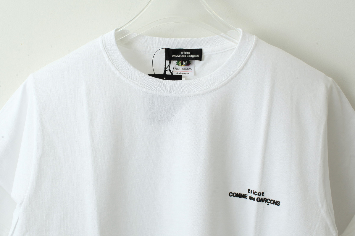 Tricot Comme Des Garcons トリココムデギャルソン 綿天竺刺繍加工tシャツ Fluit Of The Loom Tシャツ