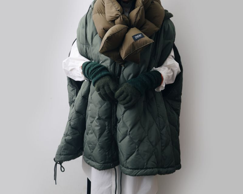 SALE30%OFF!! マウンテン ボリューム ダウンマフラー (TAION-R201VMT)