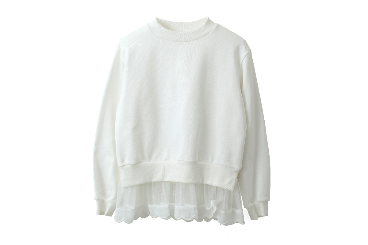 MUVEIL ミュベール 別注!!裾スカラッププルオーバー MUVEIL ミュベール 別注!!裾スカラッププルオーバー