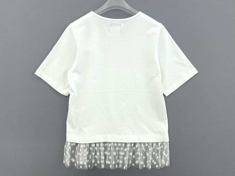 MUVEIL ミュベール ドットチュールカットソー