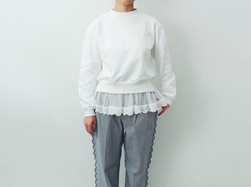MUVEIL ミュベール 別注!!裾スカラッププルオーバー MUVEIL ミュベール 別注!!裾スカラッププルオーバー