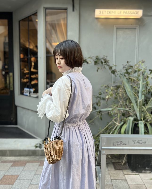 C/Lマット ノースリーブワンピース (231-1625:LV)