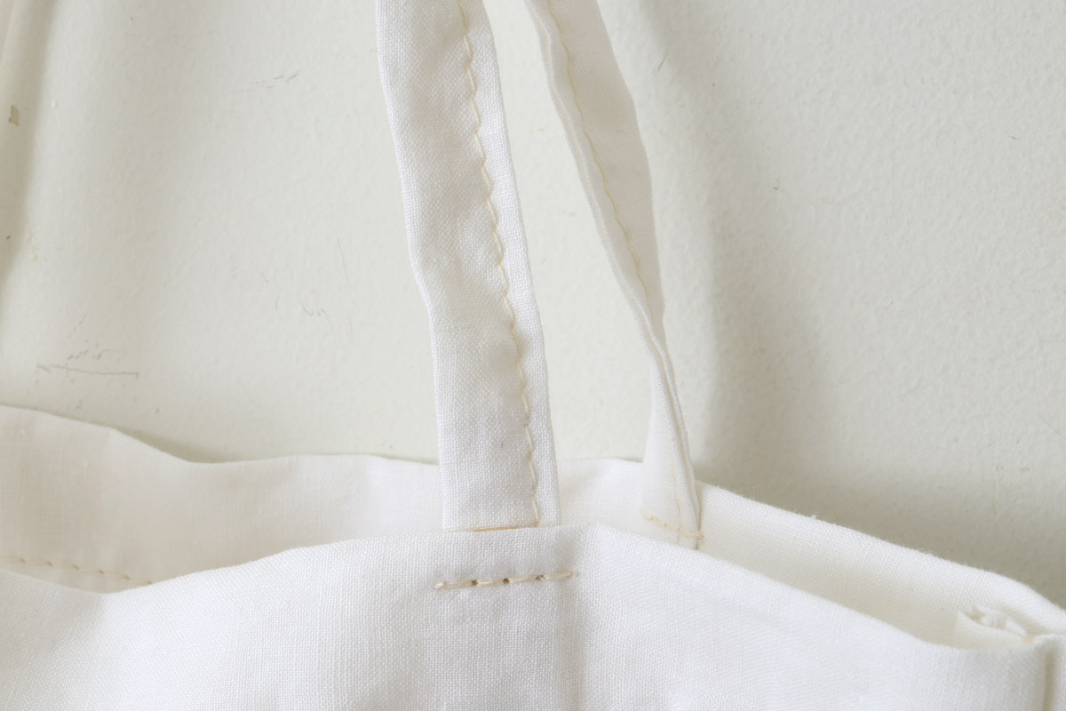 新品ebagos ワッシャーリネン Big ボタンブラウス WHITE エバゴス