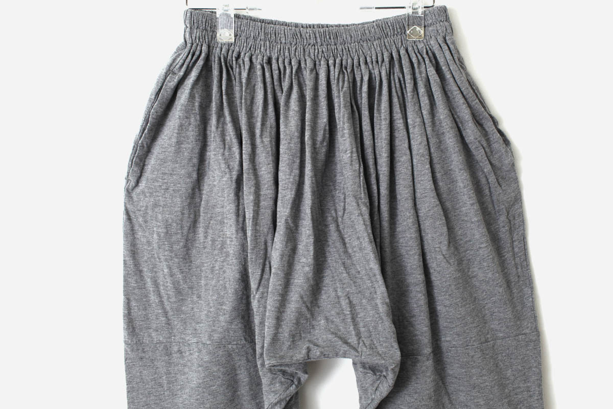 Homspun ホームスパン 40 天竺 ギャザーパンツ