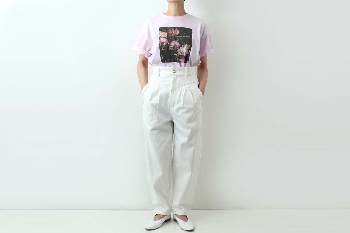別注 leur logette ルールロジェット ビジュー デニム ワイドパンツ