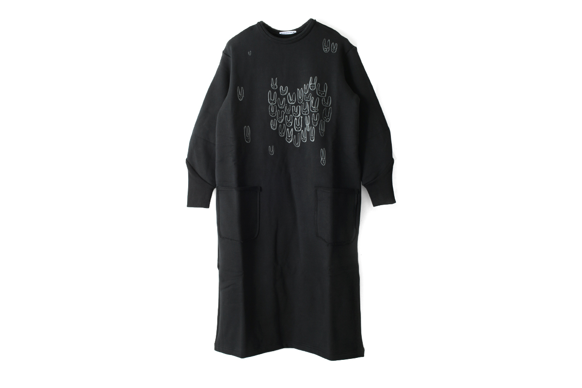 Mina Perhonen ミナぺルホネン Palmier スウェット ワンピース Mina Perhonen ミナぺルホネン Palmier スウェット ワンピース