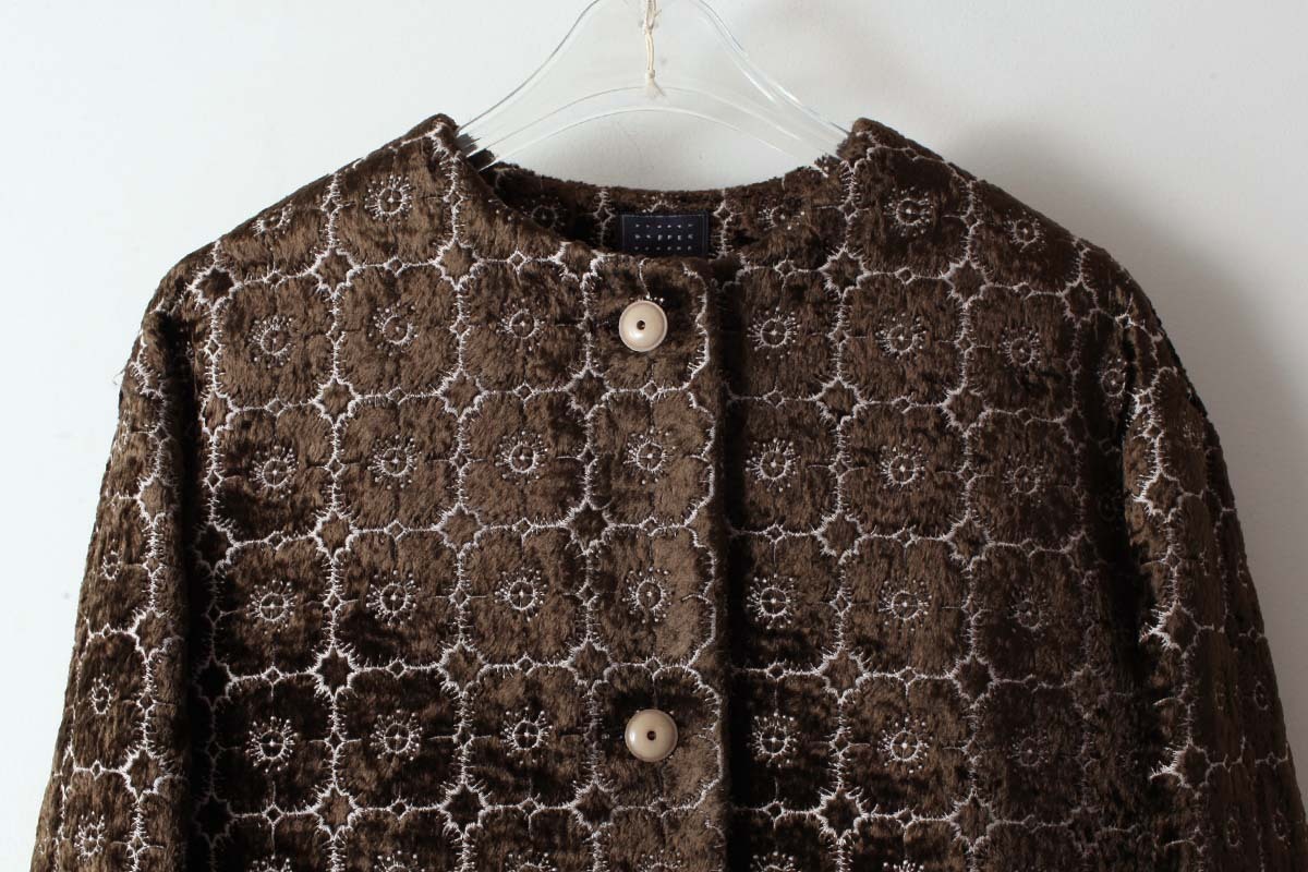 公式ファッション通販サイト ミュベール アネモネ刺繍 ミリタリー
