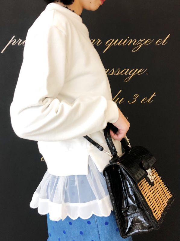 MUVEIL ミュベール 別注!!裾スカラッププルオーバー MUVEIL ミュベール 別注!!裾スカラッププルオーバー