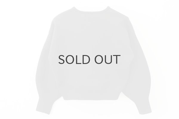 画像2: AMOSSAミラノリブ BIGパフスリーブカーディガン (BK:20) (2)