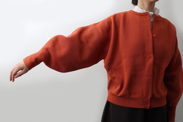 画像10: 別注!! AMOSSAミラノリブ BIGカーディガン (BK:20) (10)