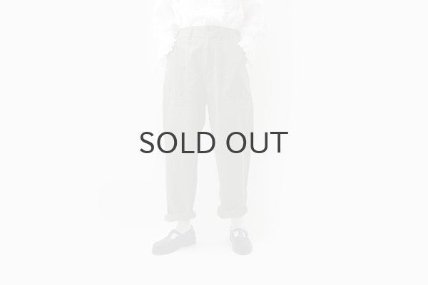 画像13: 綿ツイル 製品硫化染めファティーグパンツ (KH) (13)