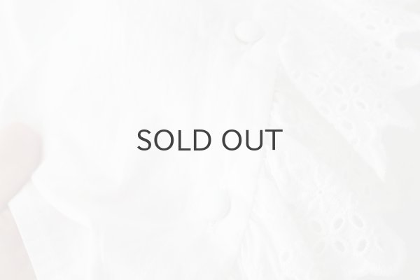 画像8: 再入荷!! ブロード レースピンタックスタンドブラウス (WH) (8)