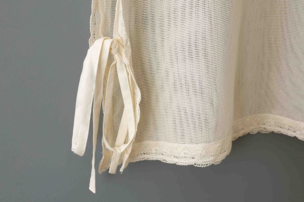 画像7: コットンメッシュ レースノースリーブブラウス (IV) (7)