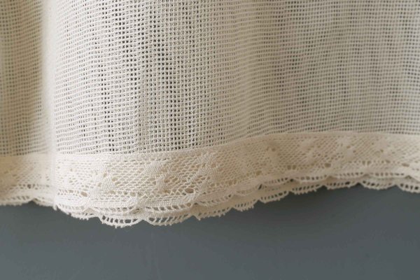 画像8: コットンメッシュ レースノースリーブブラウス (IV) (8)