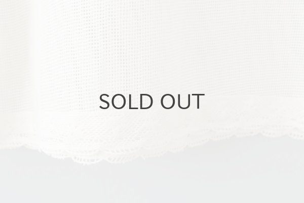 画像8: コットンメッシュ レースノースリーブブラウス (IV) (8)