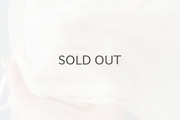 画像9: コットンメッシュ レースノースリーブブラウス (IV) (9)