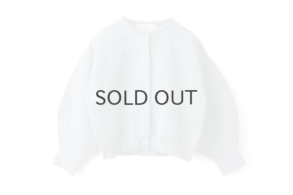 画像1: 別注!! AMOSSAミラノリブ BIGパフスリーブカーディガン (BGY:18) (1)