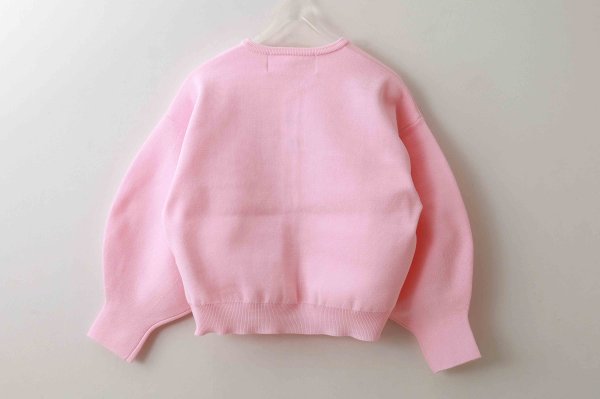 画像2: 別注!! AMOSSAミラノリブ BIGパフスリーブカーディガン (BPK:06) (2)